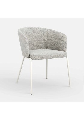 vergaderstoel-Misa-greige-wit-frame
